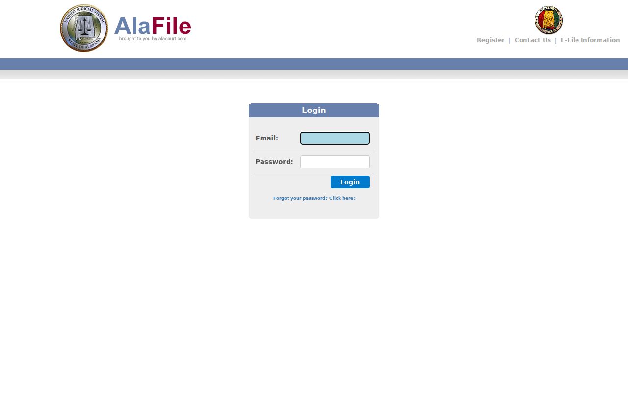 Walker County court docket records supported by the Alabama AlaFile interface